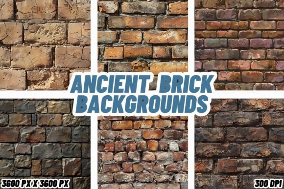 Ancient Brick Backgrounds: Timeless Texture for Modern Design