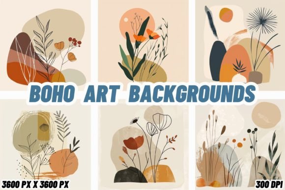Boho Art Backgrounds: Infusing Projects with Free-Spirited Charm