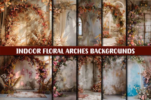 Elevate Your Projects with Indoor Floral Arches Backgrounds