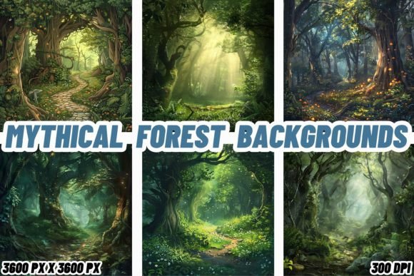 Mythical Forest Backgrounds: A Designer's Portal to Fantasy