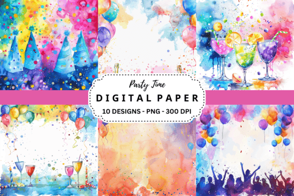 Party Time Backgrounds: Instant Energy for Your Creative Projects