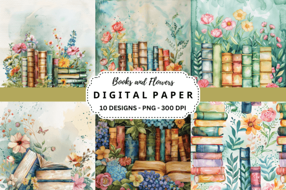 The Timeless Allure of Books and Flowers Backgrounds