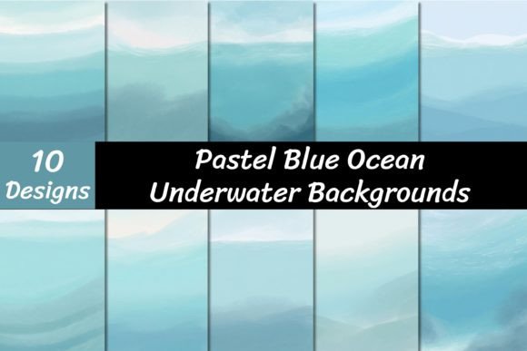 Transform Your Projects with Pastel Blue Ocean Backgrounds