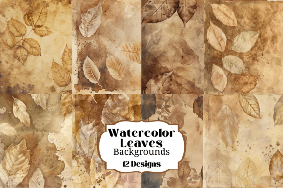 Unlocking Creativity: 12 Watercolor Leaf Leaves Backgrounds