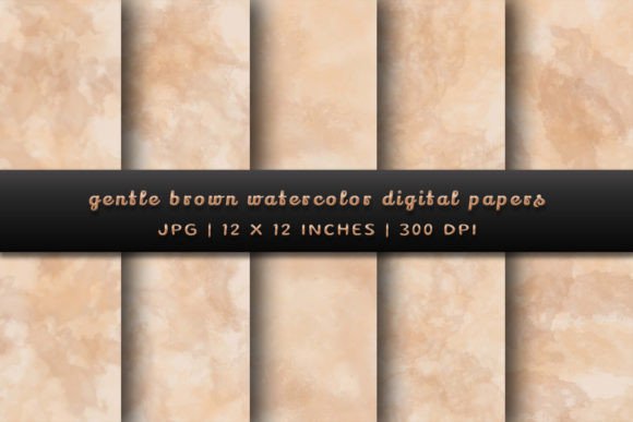 Warm Up Your Designs with Gentle Brown Watercolor Backgrounds