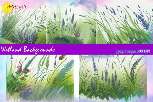 Wetland Backgrounds: Authentic Natural Texture for Modern Design